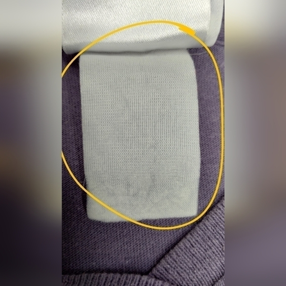 VINTAGE 90s Reebok Women's Large T-shirt V-neck L/S Heart & Soul Lavender Cotton - Picture 9 of 9